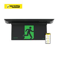 LED Recessed Exit Light with App Testing | 7W Power | IP20 Rating | 24m Viewing Distance by Firebox