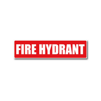 Self-Adhesive PVC Fire Hydrant Location Label | UV-Protected | Easy Application | Clear Visibility by Firebox