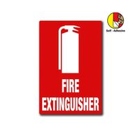 Self-Adhesive Fire Extinguisher Location Sign | UV-Resistant PVC | Easy Installation | 225mm x 150mm by Firebox