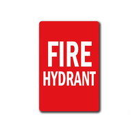 PVC Fire Hydrant Location Sign | UV-Protected | Clear Visibility | Single Unit Packaging by Firebox