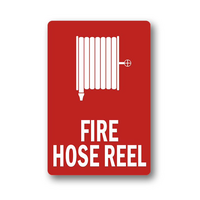 Self-Adhesive Medium Fire Hose Reel Location Sign | UV-Protected PVC | Easy Installation | 210mm x 320mm by Firebox
