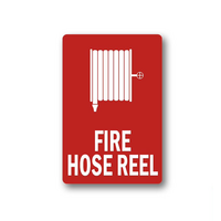 Metal Fire Hose Reel Location Sign | Durable Metal Construction | Clear Visibility | Indoor/Outdoor Use by Firebox