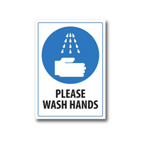 Hygiene Reminder Sign | UV-Protected PVC | Indoor & Outdoor Use | 150mm x 225mm by Firebox