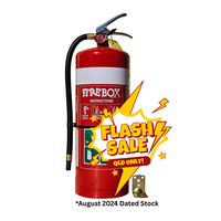 9kg Dry Chemical Powder Fire Extinguisher | 10A:80B:C:E Fire Rating | AS/NZS Certified | Powder Coated Red by Firebox