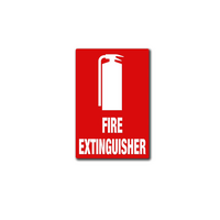 Fire Extinguisher Location Sign | UV-Protected PVC | Self-Adhesive | Compact Size by Firebox
