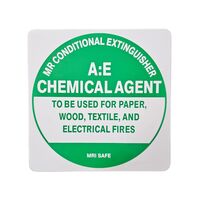 Sapphire Extinguisher I.D Sign | UV-Protected PVC | Clear Identification Disc | Compact Size by Firebox