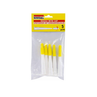 Fire Protection Nozzle with Caps | Clear Colour | Pack of 5 | Compatible with Fire Sealants by Firebox