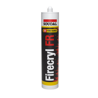 Fire Retardant Sealant | 310ml Cartridge | Grey Color & Durable Formula | Fire Safety by Firebox