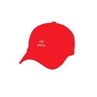 Red Fire Warden Cap | Structured 6 Panel | Low Profile Beak | Secure Fit by Firebox