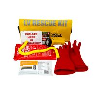Low Voltage Rescue Kit | Rated up to 1000V | Insulated Gloves & Fire Blanket | Hi-Vis Bag by Firebox