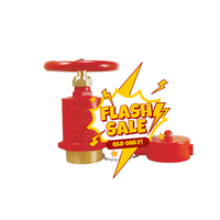 65mm QRT Outlet with 65mm BSP Male Inlet | Durable Brass | Painted Red Finish | 1400 kPa by Firebox