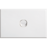 Standard 1 Gang Cover Plate | High-Quality Plastic | Smooth Surface | Fits Standard Switches by Dexton