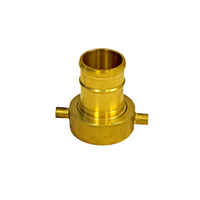 Brass 65mm Female QLD Thread Tail Coupling | Durable Brass Construction | Fits 64mm Lay Flat Hose | Secure Connection by Firebox