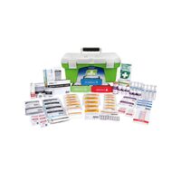 First Aid Tackle Box Response Kit | WHS Compliant | 50 Adhesive Strips & Emergency Blanket | Firebox