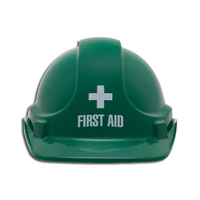 First Aid Hardhat | Premium Lightweight ABS | Contoured Design & Rain Gutter | by Firebox