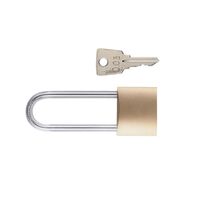 Brass Padlock 30mm Long Shank | Durable Brass Material | Includes Key by Firebox