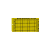 AS1851 Aluminium Maintenance Tag | Durable Aluminium | AS1851 Compliant | Bulk Packaging Options by Firebox