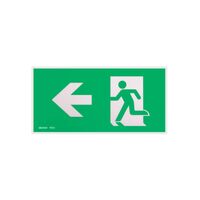 Left Arrow Mile Pictogram | Durable Decal | Clear Directional Guidance | Compatible with elumen MILE by Firebox