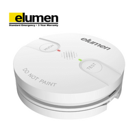 240V Photoelectric Smoke Alarm | 10-Year Lithium Battery Backup | Wired & Wireless Interlink | Wall/Ceiling Mount by Firebox