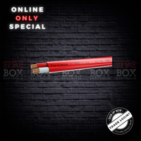 Fire Alarm Cable 1.50mm 2 Core Flat | PVC V-90 Insulation | ActivFire Certified | Red with White Stripe by Firebox