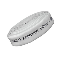 Conventional Lay-Flat Fire Hose 64mm x 30m | 14 Bar Working Pressure | Durable Canvas Material | UL & FM Approved by Firebox