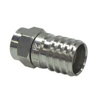 Plug F Crimp Connector | 100 Pack | Durable Design & Easy Installation by FOXAP
