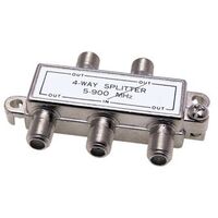 4 Way F Type Splitter | 5-2400MHz Frequency Range | Compact Design | Easy Installation by FOXAP