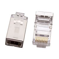 RJ45 8P8C Plug C5E Solid STP | 10 Pack | High Performance by Unbranded