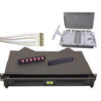 Fibre Enclosure Kit | Rodent Proof | Sliding Design & 12 OM4 LC Connectors by Matchmaster