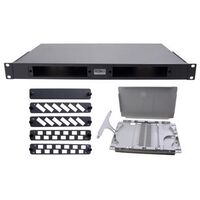 Fibre Enclosure Kit | 1RU Fixed | Coupler Panels & Splice Cassette by FOBOT