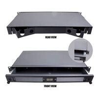 1RU Sliding Fibre Enclosure for 2 Panels | 24 Fibre Capacity | Durable Design | Easy Access by FOBOT