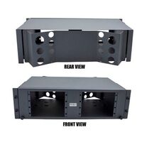 3RU Sliding Fibre Enclosure for 8 Panels | 96 Fibre Capacity | Durable Design | Easy Access by Matchmaster