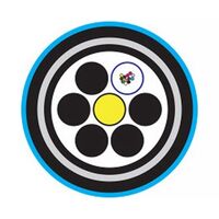 Fibre Optic Cable 12 Core Singlemode | Armoured Loose Tube | Blue Nylon Jacket by MSS