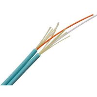 Fibre Duplex Cable 2 Core OM3 | 3mm Diameter | Aqua LSZH Jacket by MSS