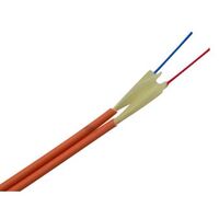 Fibre Duplex Cable 2 Core OM1 | 3mm Diameter | LSZH Jacket | Orange by MSS