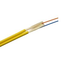 Fibre Duplex Cable 2 Core Singlemode | 3mm Diameter | LSZH Jacket | Yellow by MSS