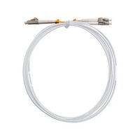Fibre Patch Lead LC-LC OM4 | 1 Metre | White LSZH | 2mm Duplex by MSS