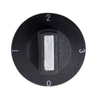Knob for 3 Heat Switch | 50mm Diameter | 0-1-2-3 Settings by Unbranded