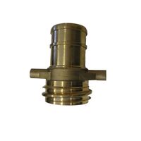 Brass 65mm Male QLD Thread Tail Coupling | Durable Brass Construction | Compatible with 64mm Lay Flat Hose | Reliable Hose Coupling by Firebox