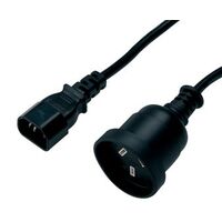 IEC C14 to AUS 3 Pin Socket Cable | 150MM Length | Durable Design | High Compatibility by Matchmaster