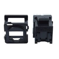 Cat6 RJ45 Jack Shuttered | K/110 | Black | High Performance by Brand