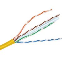 Ethernet Cable Category 6 U-UTP | 305M Length | Yellow Color | High-Speed Data Transfer by Matchmaster