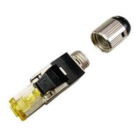 Category 6A Fully Shielded RJ45 Plug | Field Termination | Bag of 10 by Matchmaster