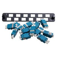 Flat Coupler Panel Kit 24F | Includes Thru Adaptor | 1-12 Ports | LCD by Matchmaster