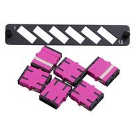 Flat Coupler Panel Kit 12F | Includes Thru Adaptor | OM4 Compatible | Easy Installation by Brand