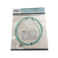 Fibre Patch Lead LC-LC OM3 2 Metre | Aqua LSZH | 2mm Simplex by MSS