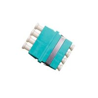 LC OM3 Quad Thru Adaptor | Aqua Color | High Performance | Durable Design by Matchmaster
