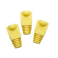 Strain Relief Boot RJ45 | Yellow | 10 Pack | Durable Design by Matchmaster