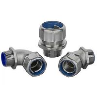 1/2 Inch Straight Steel Insulated Liquid tight Connector