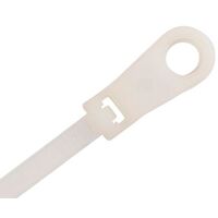 Cabac Nylon 66 Mount Head Cable Tie 150 x 3.5mm Natural